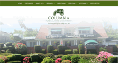 Desktop Screenshot of columbiafuneralhome.com
